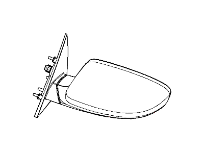 Mopar 5KW48KDCAA Outside Rear View Mirror