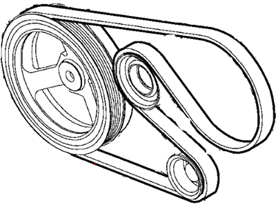 2002 Dodge Intrepid Drive Belt - 4892150AA