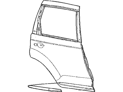 Mopar RV18VMTAA Molding-Rear Door