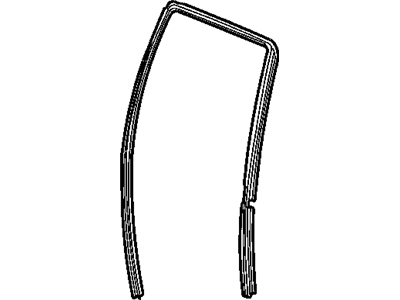 Mopar 55136081AF Seal-Rear Door Glass