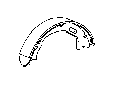 Chrysler Parking Brake Shoe - 68020626AA