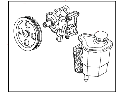 2002 Dodge Ram 1500 Power Steering Pump - 52113454AD