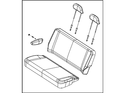 Mopar 1CW161DVAA Seat-Rear