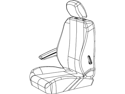 Mopar 1RC581S3AA HEADREST-Front