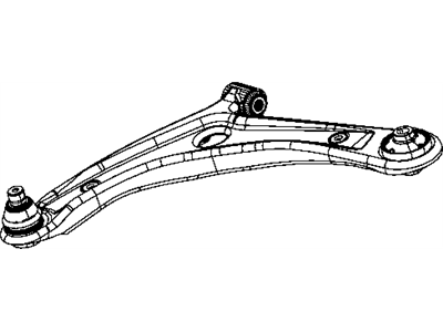 Mopar 5105041AC Suspension Control Arm Front Left Lower