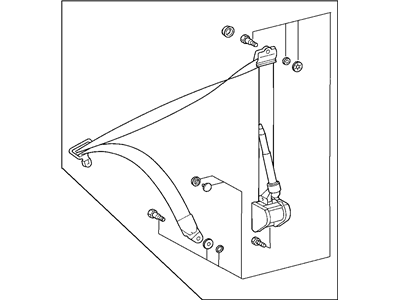 Mopar 5099074AA Seat Belt