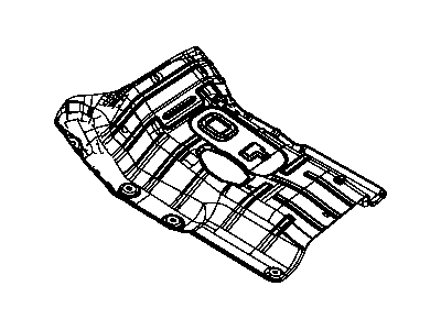 Mopar 55277297AE SILENCER-Floor Pan Front Tunnel