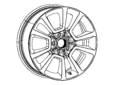 Mopar 1JX81CDMAC Aluminum Wheel