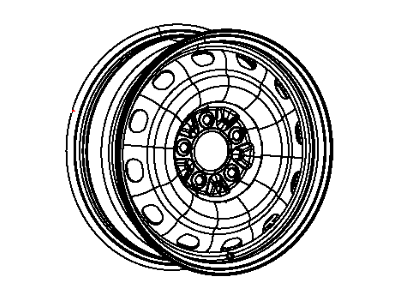 Mopar YX87RXFAA Steel Wheel