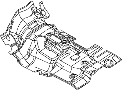 Mopar 55361066AC SILENCER Floor Pan Front T