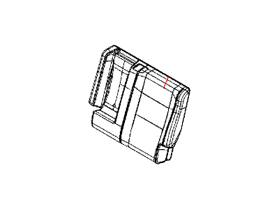 Mopar 5VS81HL1AA Rear Seat Back Cover Left