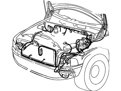 Mopar 68036701AF Wiring-HEADLAMP To Dash