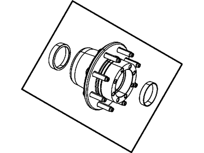 Mopar 5154282AA Wheel Rear Hub Assembly