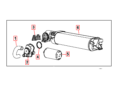 Chrysler 300 Vapor Canister - 68057086AC