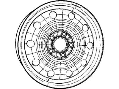 Mopar 5105079AA Steel Wheel