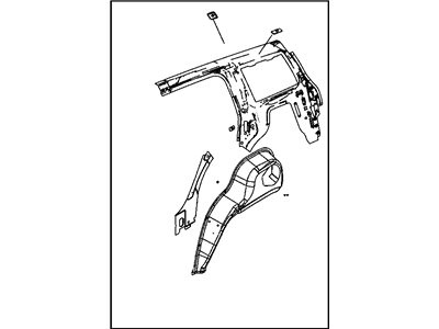 Mopar 68001964AA Panel-Quarter Inner