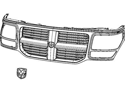 Mopar 55079089AB MEDALLION-Ram Head