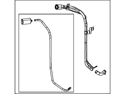 Jeep Wrangler Fuel Filler Neck - 52059821AM