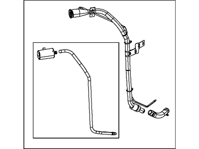 2010 Jeep Wrangler Fuel Filler Neck - 4721290AI