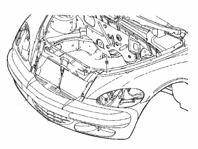 2004 Chrysler PT Cruiser Grille - XR50DX8AA