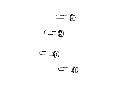 Mopar 6510830AA Bolt-HEXAGON FLANGE Head