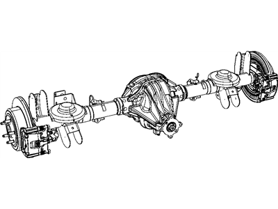 Mopar 68100717AA Axle-Rear Complete