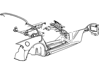 Mopar 4865561AE WEATHERSTRIP-Header And A Pillar