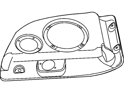 Mopar 5HU98DX9AE Housing-Speaker