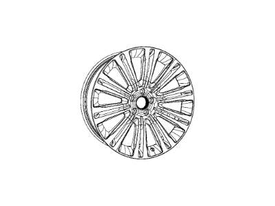 Mopar 1TD73DX8AA Aluminum Wheel