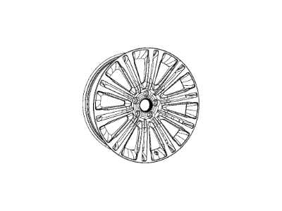 Mopar 1TD73GSAAA Aluminum Wheel