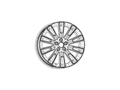Mopar 5LD10DX8AA Aluminum Wheel