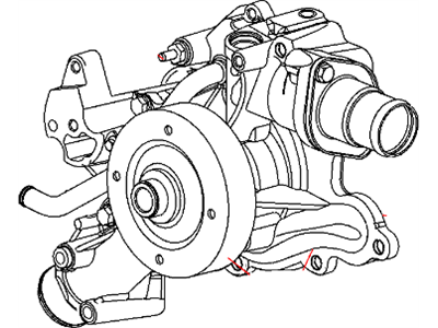 Dodge Ram 2500 Water Pump - 53021380AG