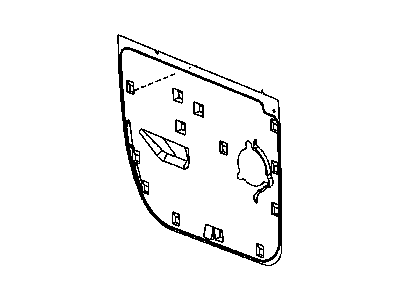 Mopar 55277025AD Shield-Rear Door