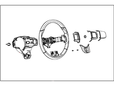 Dodge Dart Steering Wheel - 1TL38DX9AG