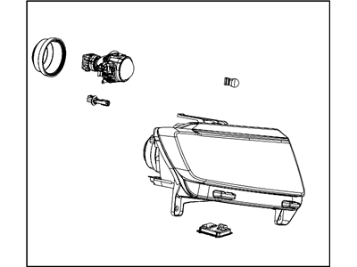 Mopar 68084076AB Halogen Combination Headlights