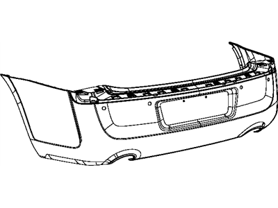 Mopar 68127951AA Match Rear Bumper Cover