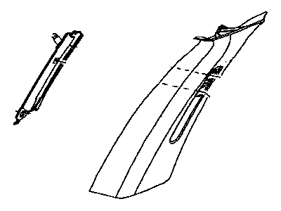 Mopar 4698544AI ADJUSTER-Seat Belt Turning Loop