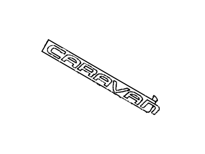 Mopar 4857311AA NAMEPLATE-Caravan