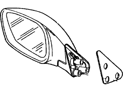 1998 Jeep Cherokee Car Mirror - 55156024AC