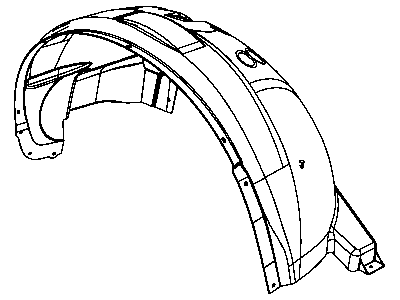 Mopar 55157171AC Shield-Front Fender