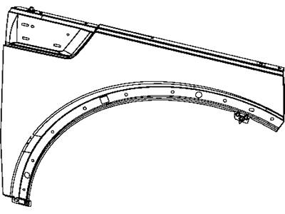 Mopar 55360844AB Fender-Front