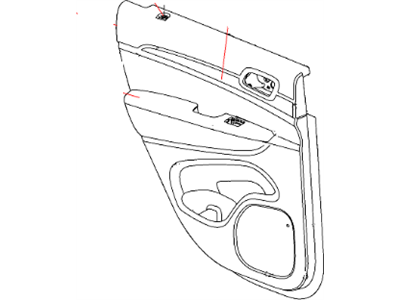 Mopar 1VU091XTAA Rear Door Trim Armrest