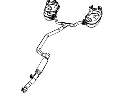 Mopar 4743708AD Exhaust Muffler And Resonator