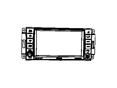 Mopar 5064244AJ Radio-AM/FM/DVD/HDD/MP3/SDARS/RR