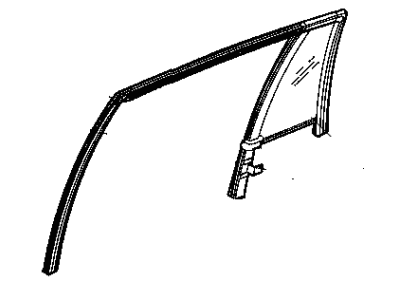 Chrysler Pacifica Window Run - 5102342AA