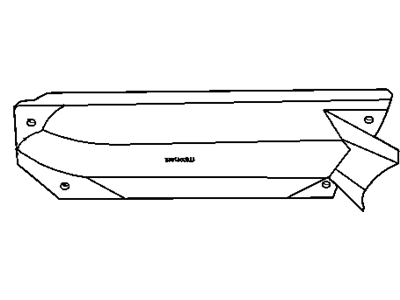 2008 Jeep Commander Exhaust Heat Shield - 53032834AF