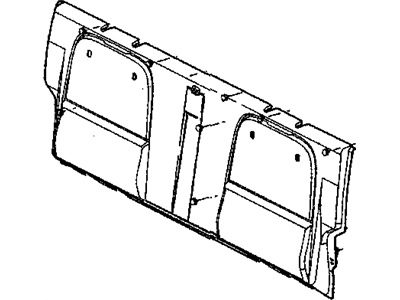 Mopar 5KS01XDVAA BOLSTER-Cab Back