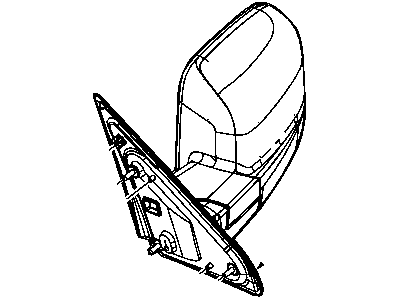 2010 Dodge Ram 2500 Car Mirror - 68033734AE