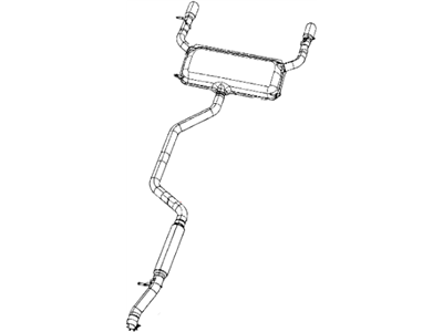 Mopar 5273484AF Exhaust Muffler And Tailpipe