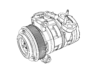 Jeep Wrangler A/C Compressor - 68321731AA